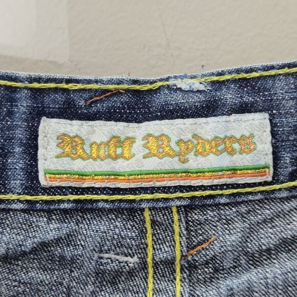 Vintage ‘90s Ruff Ryders Kids Size 10 Denim Jean Shorts DMX Hip Hop Streetwear - Picture 10 of 10